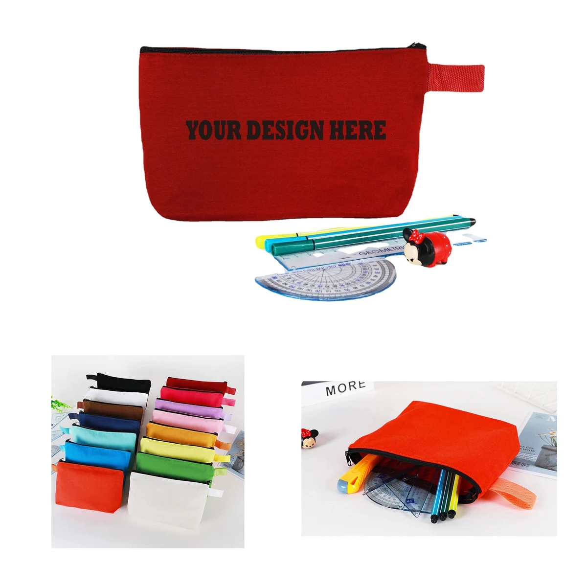 Colorful Canvas Stationery Bag 1