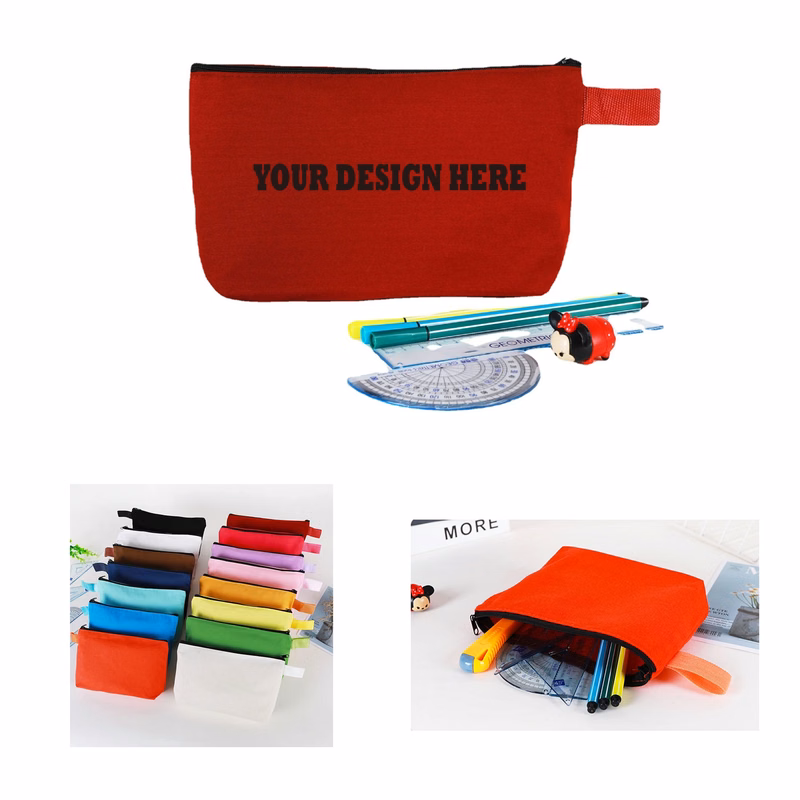 Colorful Canvas Stationery Bag