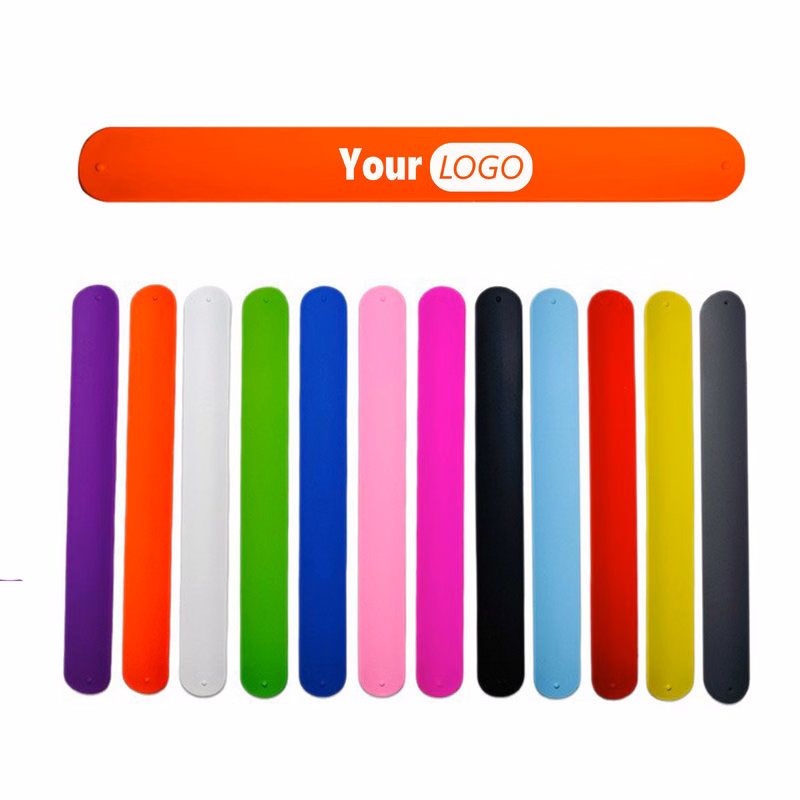 Custom Silicone Slap Bracelet MOQ 50