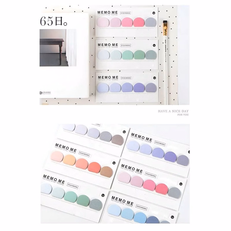 Fashionable Morandi Color Sticky Notes