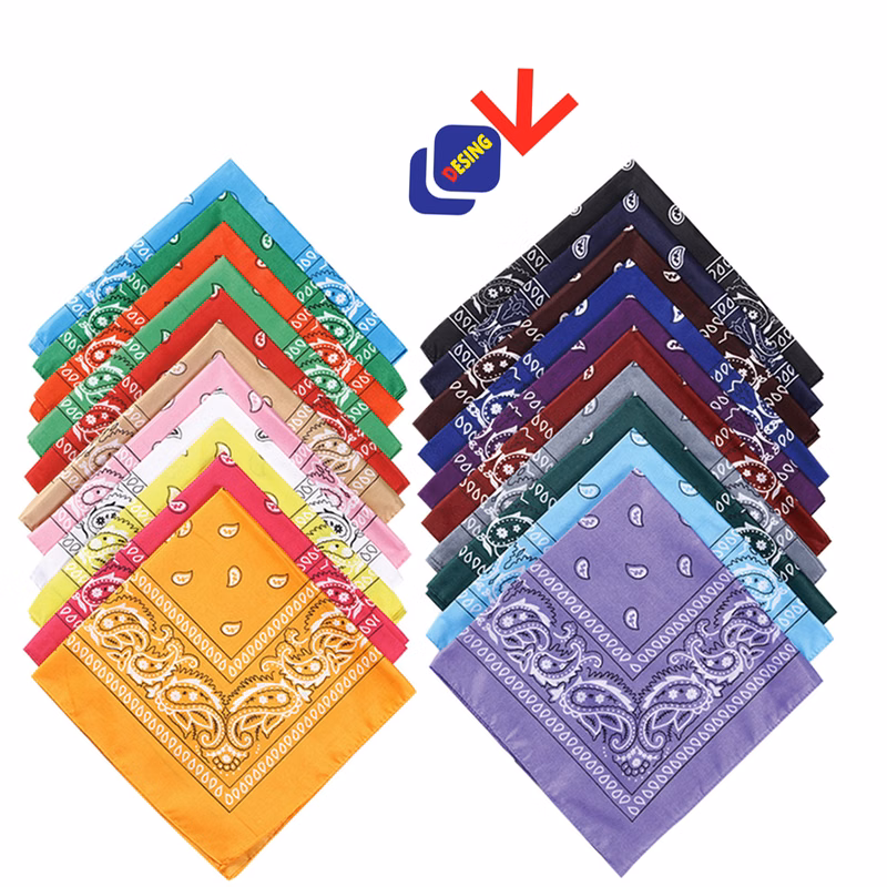 Full Color Polyester Square Bandanas