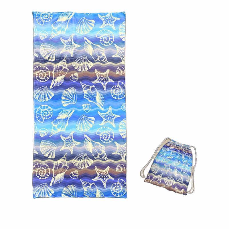 Luxury Beach Towel With Bag Full Color
