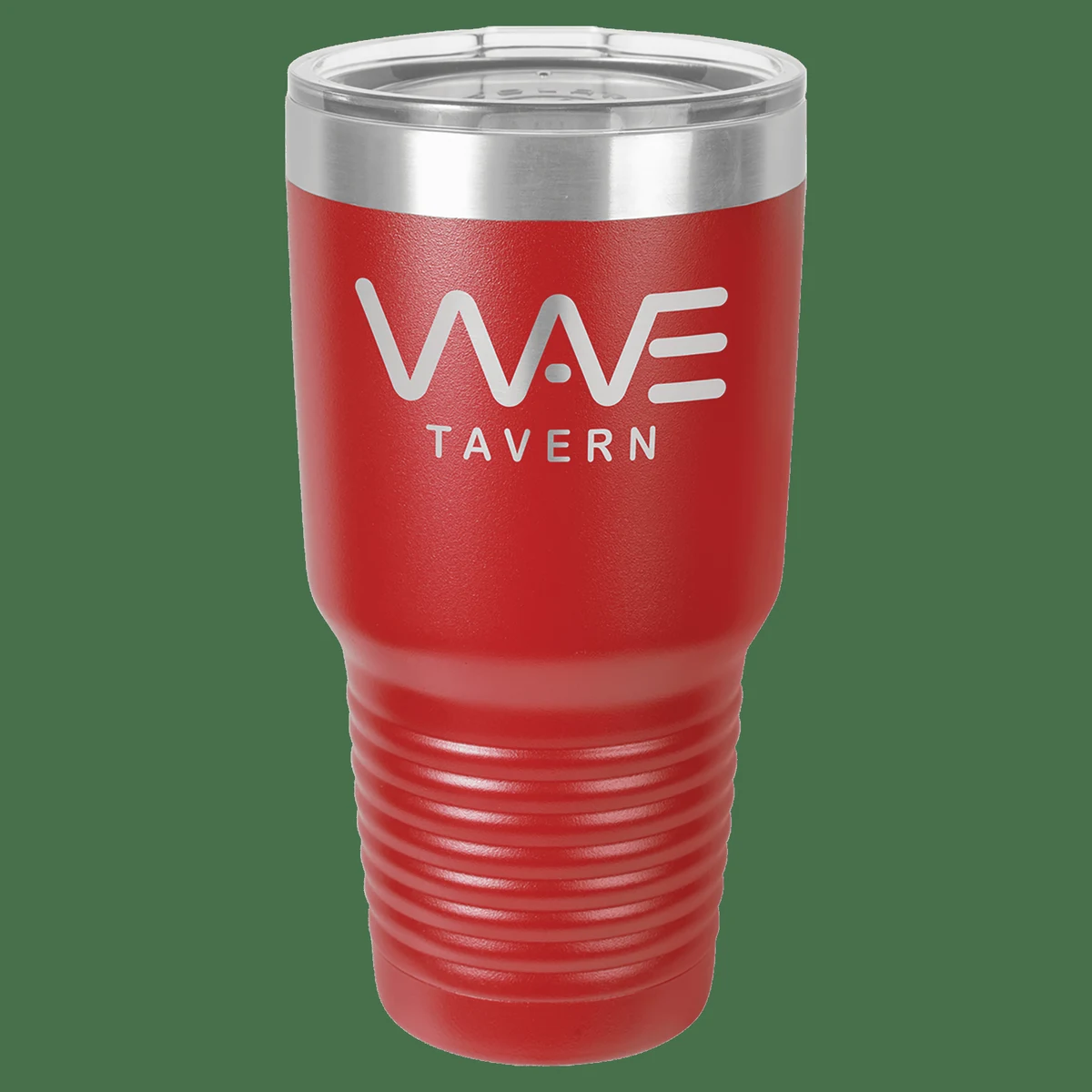 Polar Camel 30 oz. Red Vacuum Insulated Ringneck Tumbler with Clear Lid 1