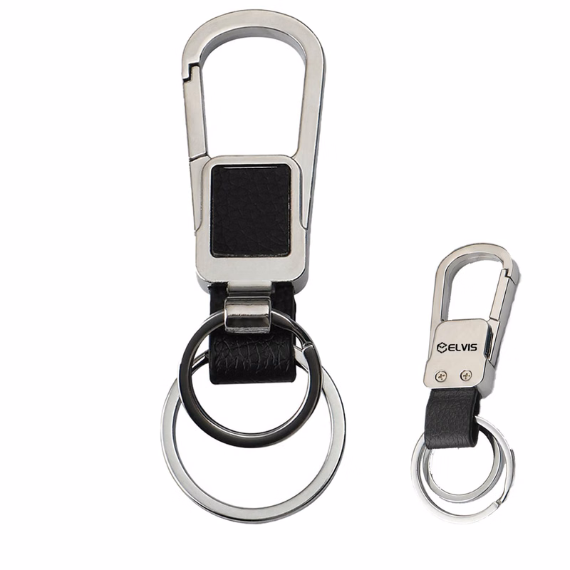 Creative Leather Metal Keychain