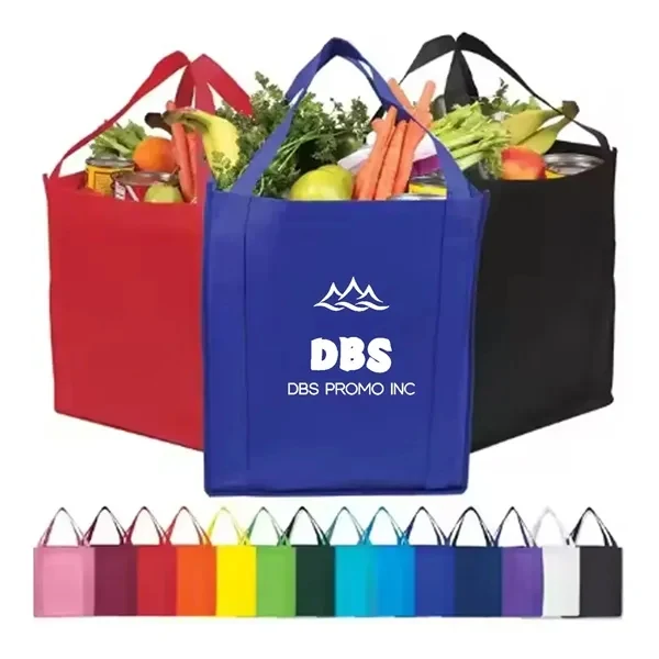 Heavy Duty Non-Woven Grocery Tote Bag With Screen Print
1