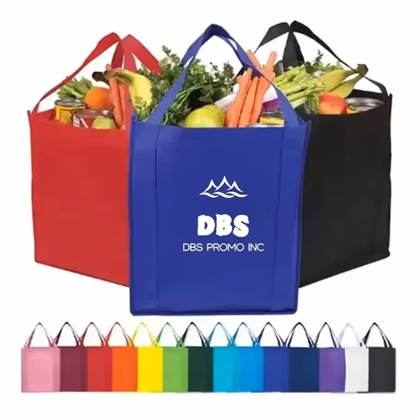 Heavy Duty Non-Woven Grocery Tote Bag With Screen Print
