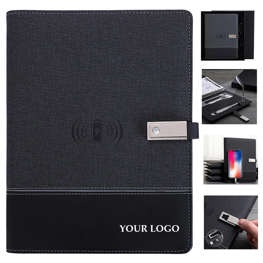 Wireless Charging Powerbank Notebook With Lamp 1
