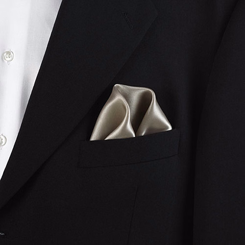 Champagne Beige Pocket Squares Poly
