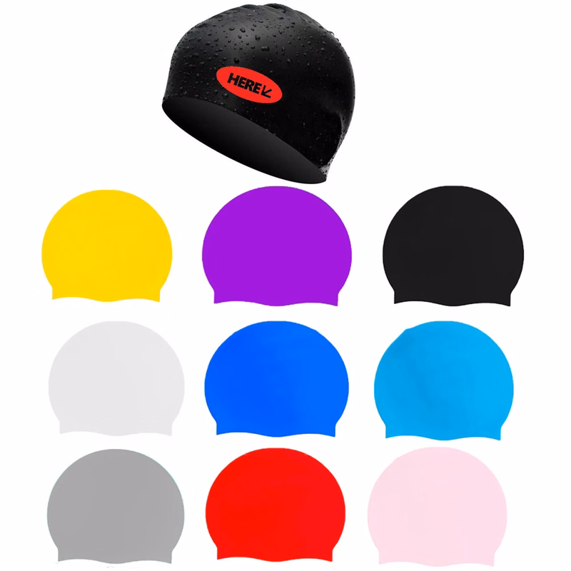Silicone Earprotective Swimming Cap For Long Hair