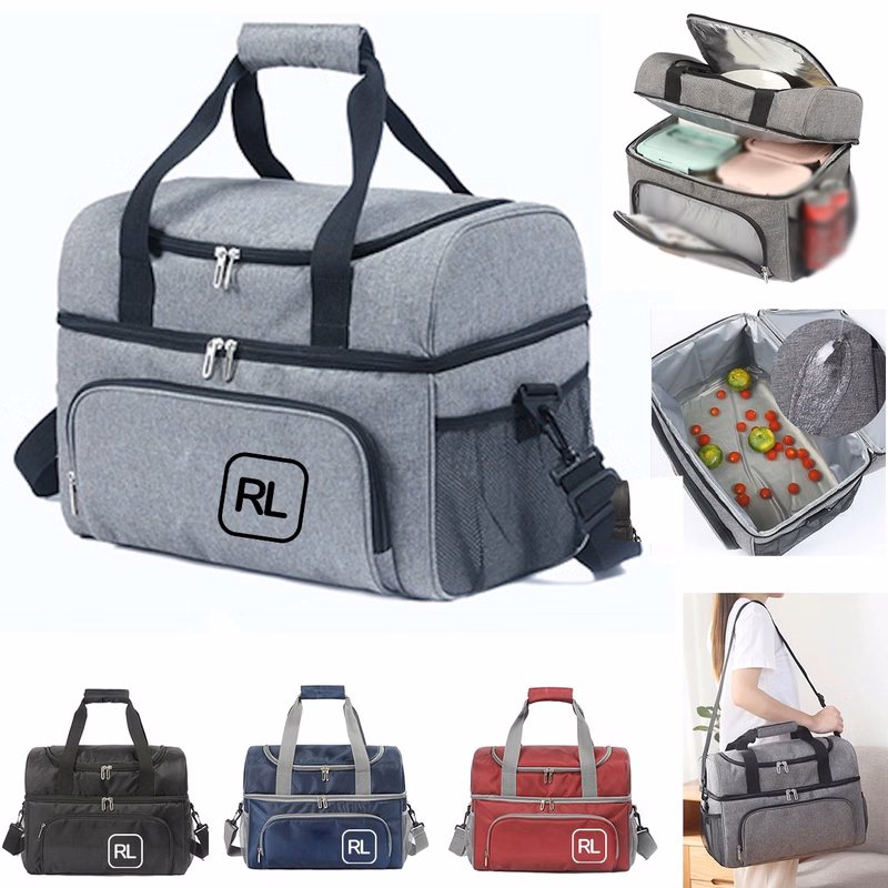 30L Double Decker Insulated Cooler Lunch Bag