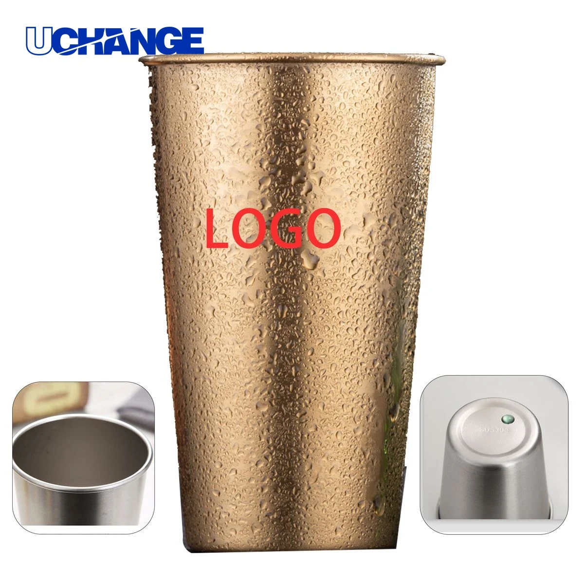 304 Stainless Steel 12 oz Beer Mug Cup 1
