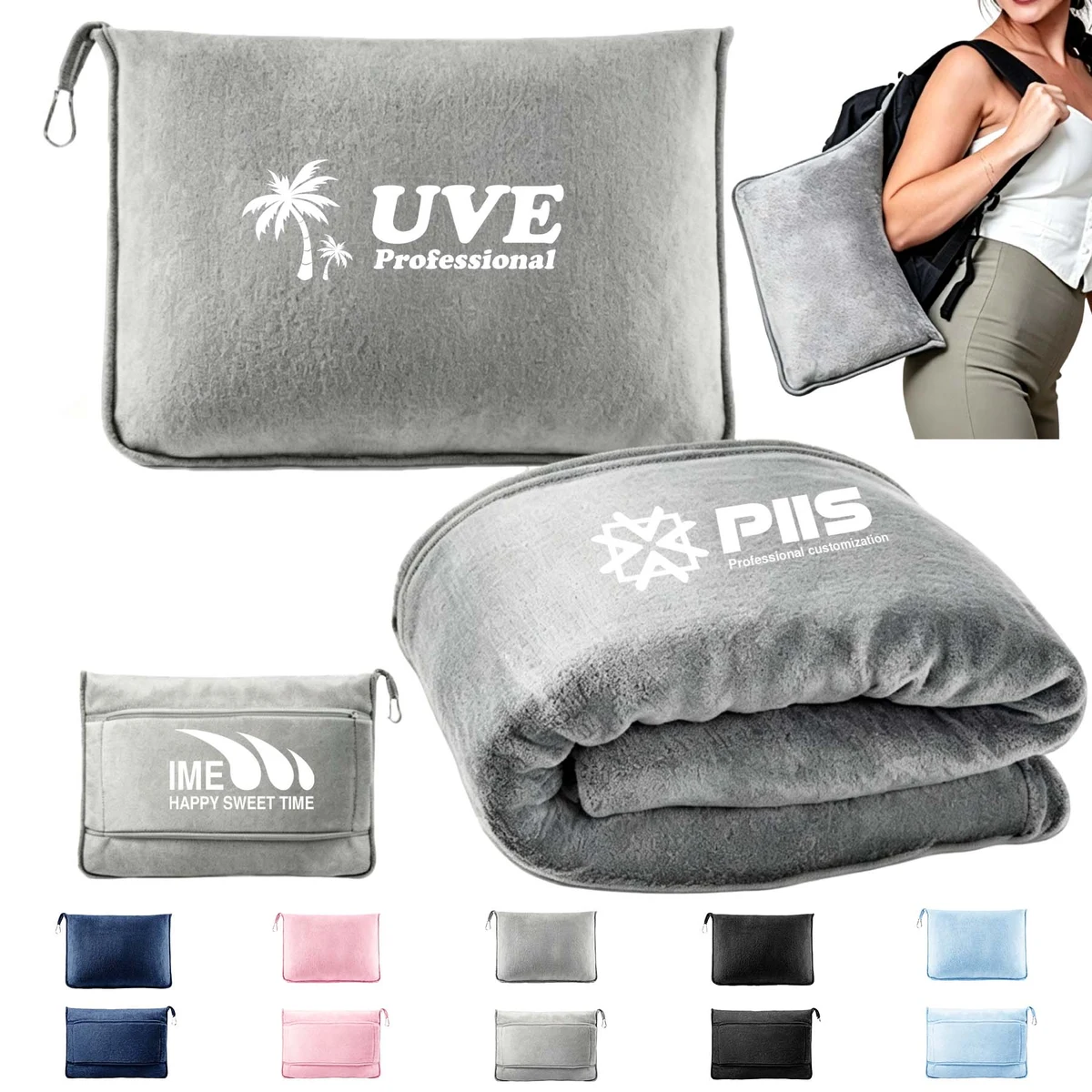 2-in-1 Versatile Travel Soft Blanket Pillow 1