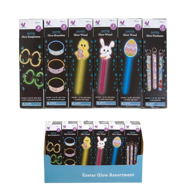 Easter Glow Sticks - Assorted 1