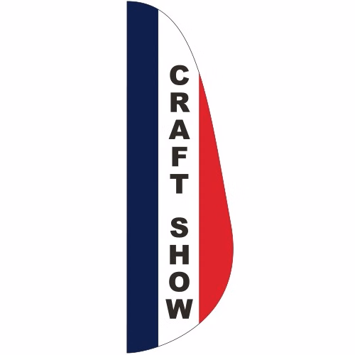 "CRAFT SHOW" 3' x 10' Message Feather Flag