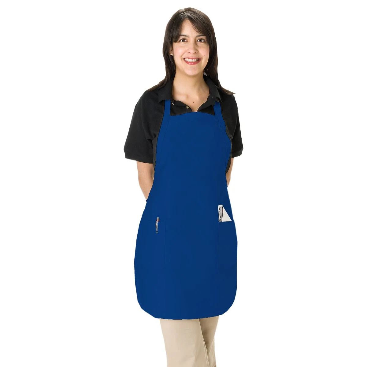 Value Adjustable 2 Patch Pocket Apron, Blank - Colors 1