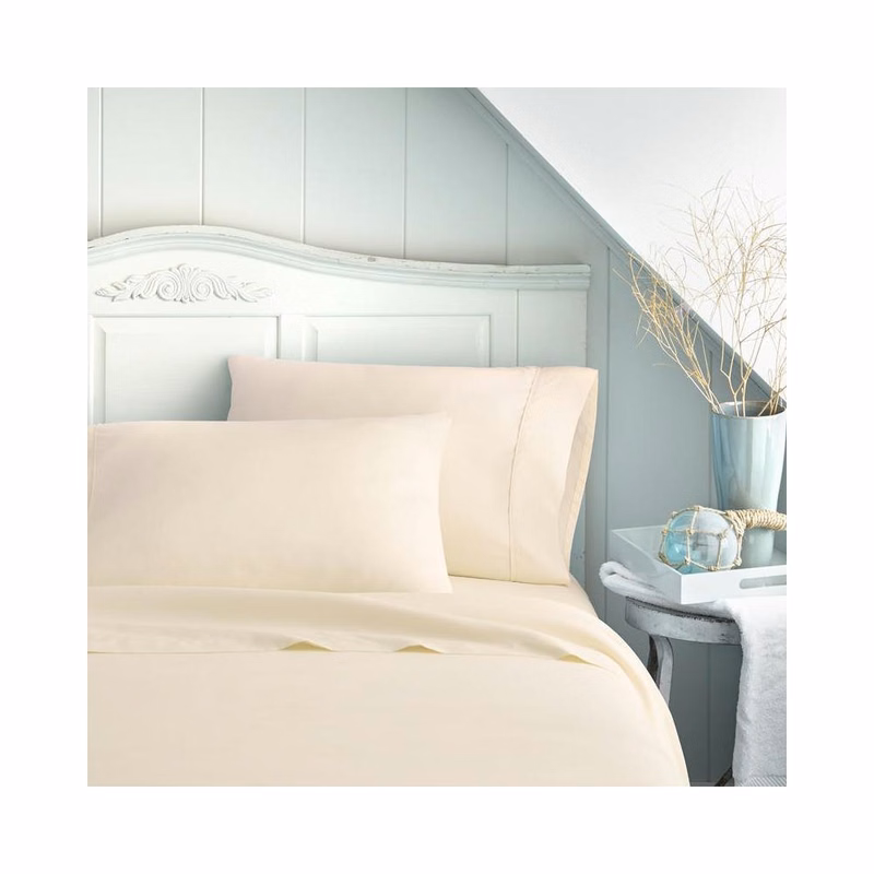 Double-Brushed Sheet Sets - Ivory Full 4 Piece