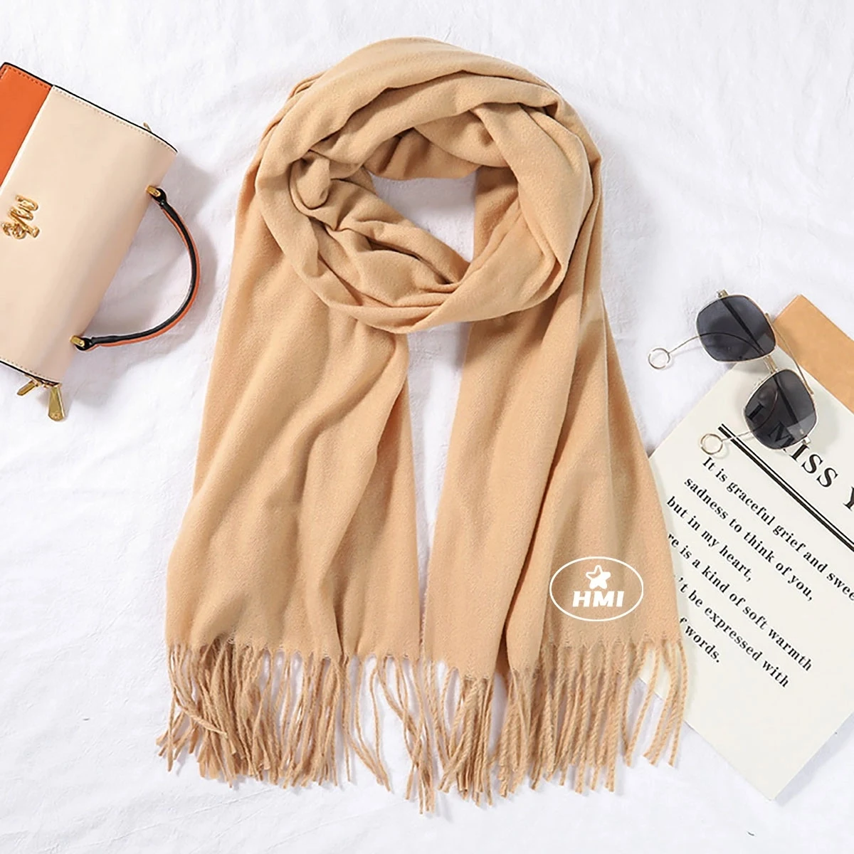 Large Soft Pashmina Shawls Wraps Light Scarf 1