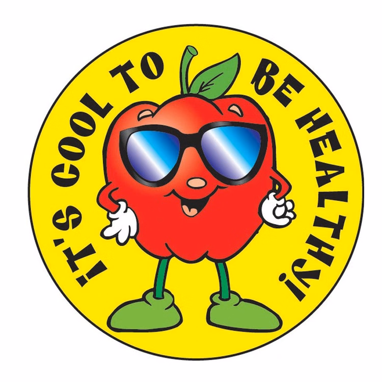 STICKERS - It's Cool to be Healthy! Sticker Roll