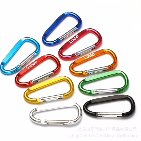 Custom Anodized Aluminum 3 inch Carabiner Keychain — Outdoor & Travel Accessory