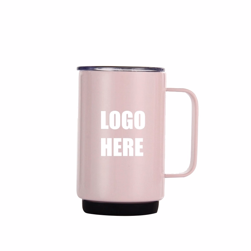 Custom 10 oz Stainless Steel Travel Mug With Handle
