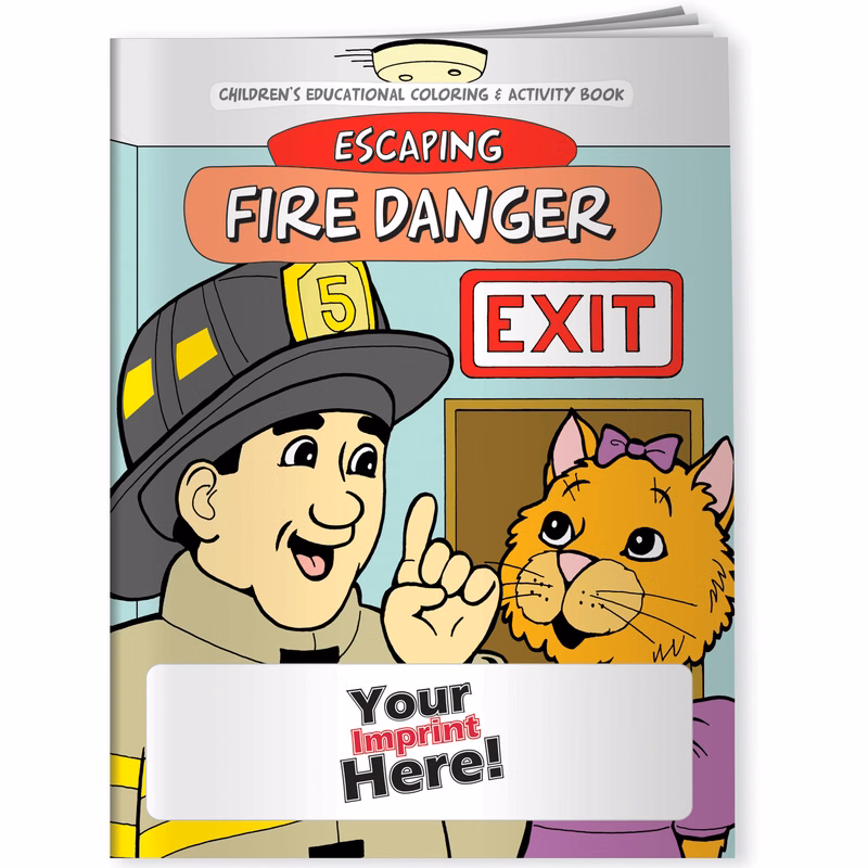Coloring Book - Escaping Fire Danger