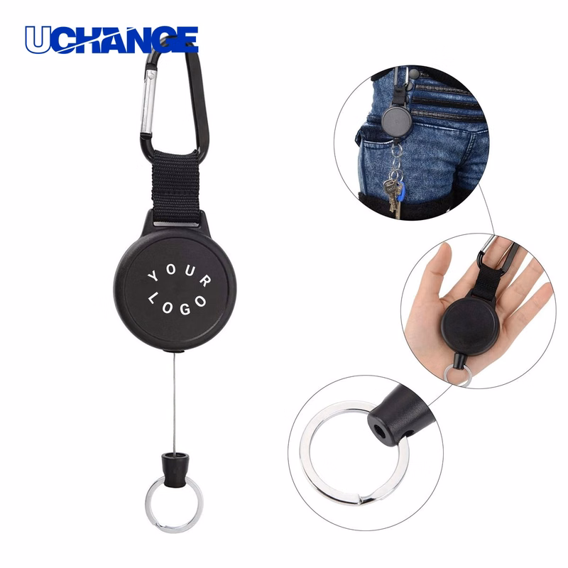 Retractable Badge Clip with Rotating Clip