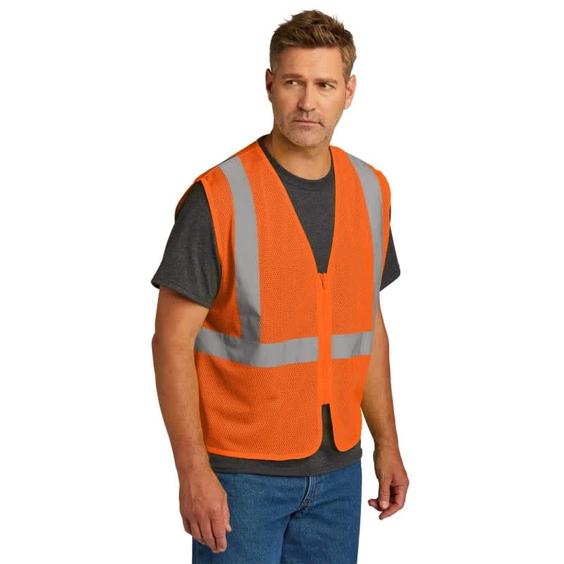 CornerStone ANSI 107 Class 2 Economy Mesh Zippered Vest. 1