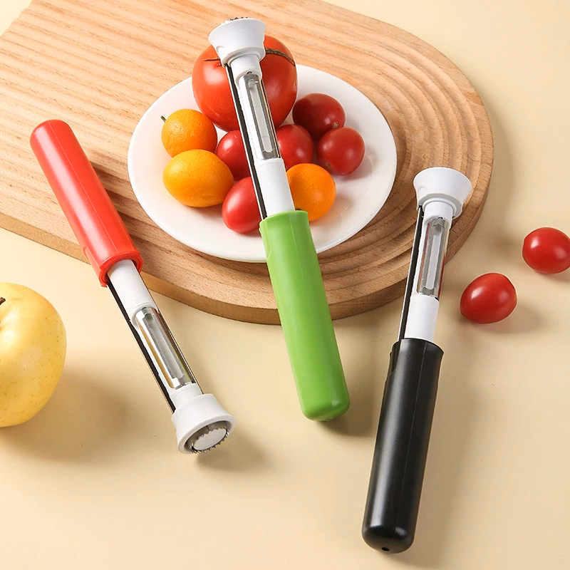 2 in 1 Ergonomic StainlessSteel Fruit Corer Peeler