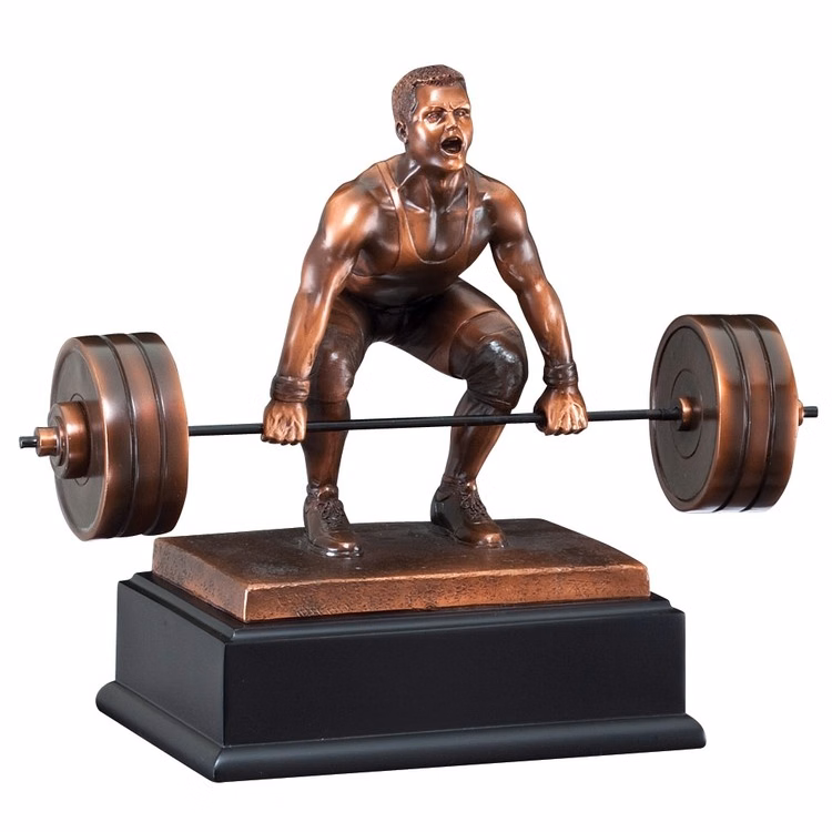 Deadlift Resin Sculpture
