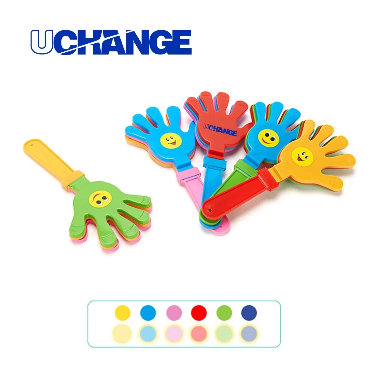 Multicolor Plastic Hand Clapper 7 Inch For Events 1