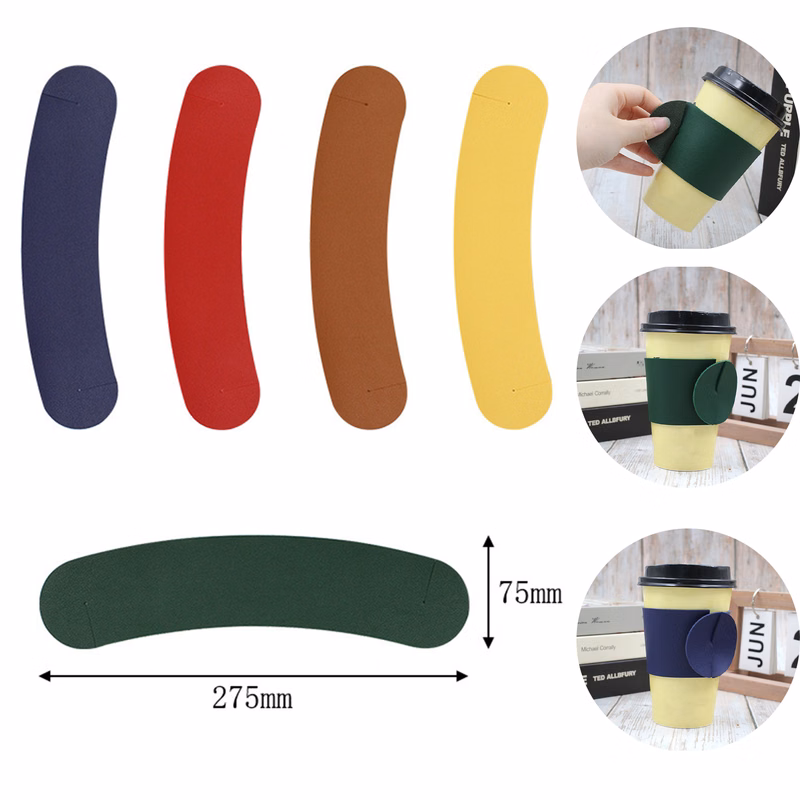 PU Leather Reusable Cup Sleeve