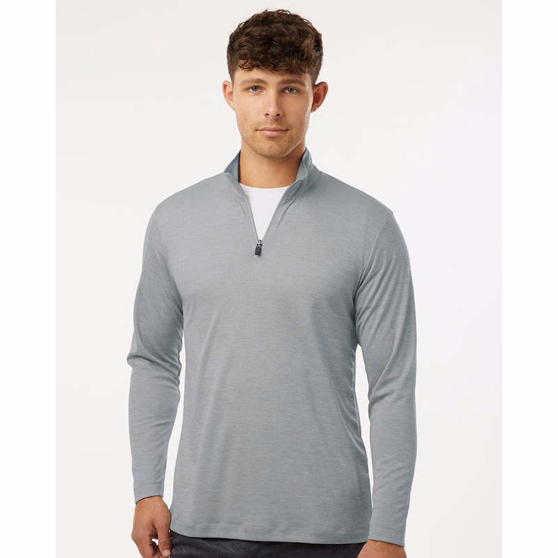 Men's Pro-Lock Performance Mélange Quarter-Zip Pullover - 4HM700