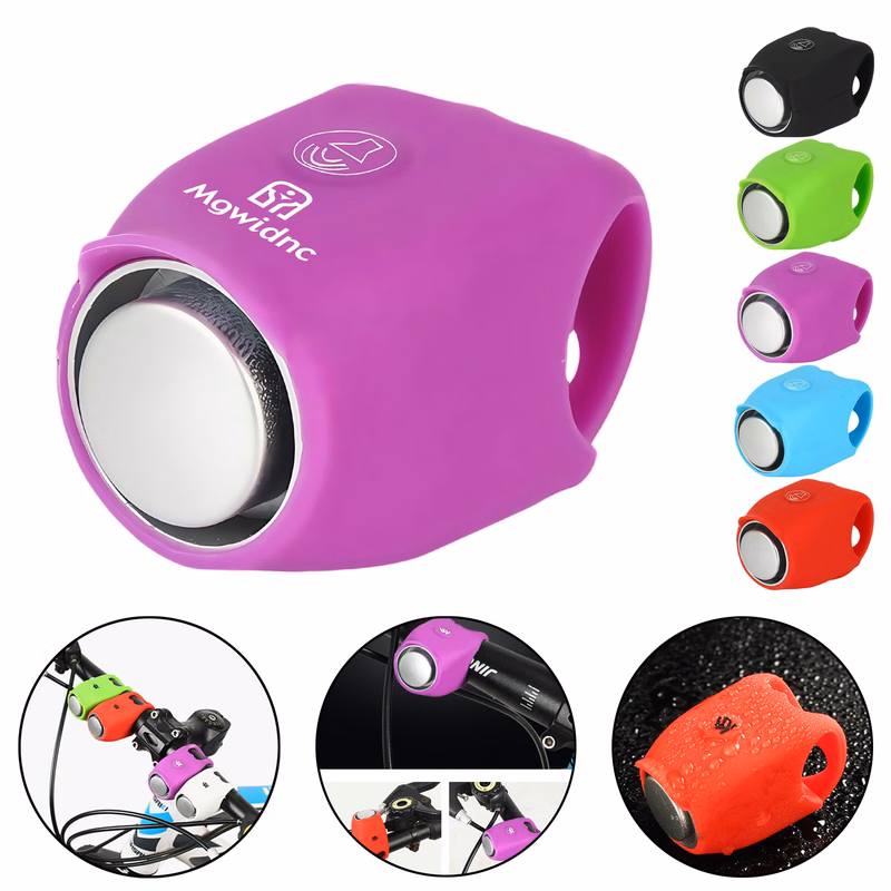 Bike Horn Electric Bicycle Bell 6 Ring Tones Mini Cycling Horn Waterproof Handlebar Horn