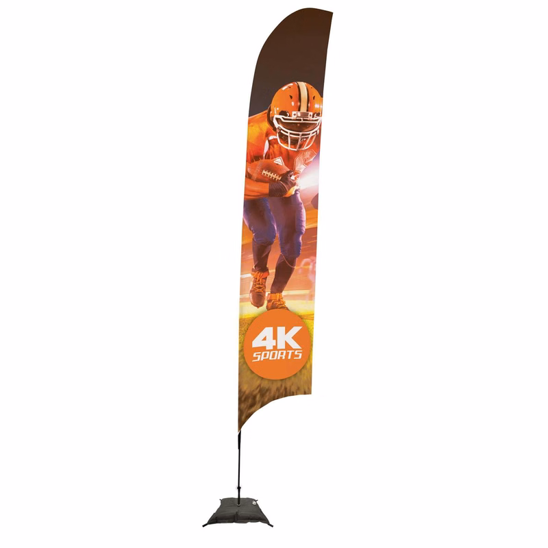 17' Streamline Razor Sail Sign Kit (Single-Sided with Scissor Base)