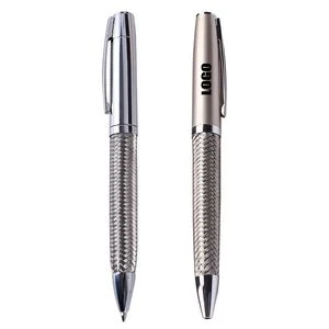Stylish Weave Metal Twist Ballpoint Pen 1