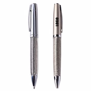 Stylish Weave Metal Twist Ballpoint Pen