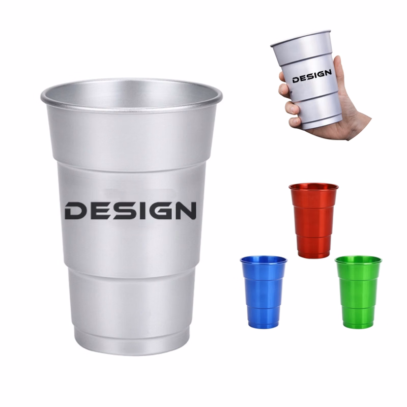 MOQ 50 Personalized 17oz Aluminum Tumbler for Outdoor & Travel