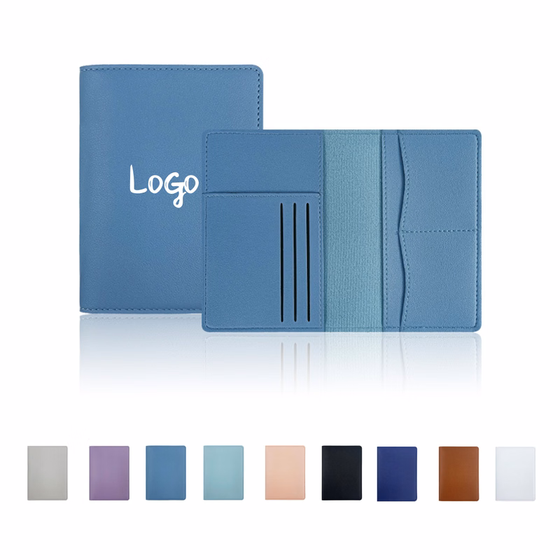 Multiple Slots Pu Leather Passport Holder