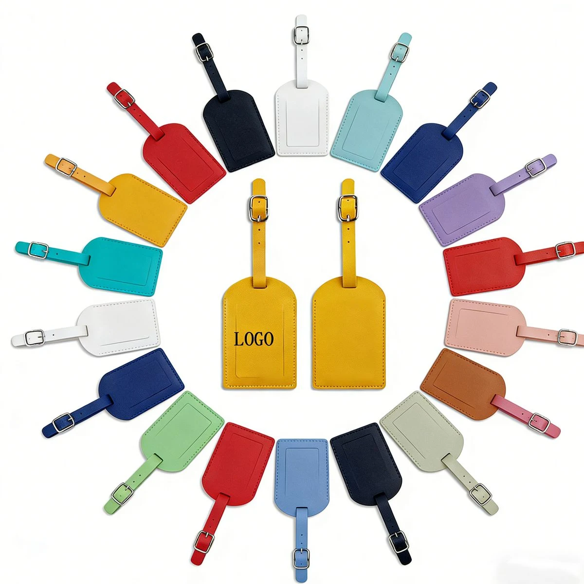 Vintage Boarding Pass Style PU Leather Luggage Tag 1
