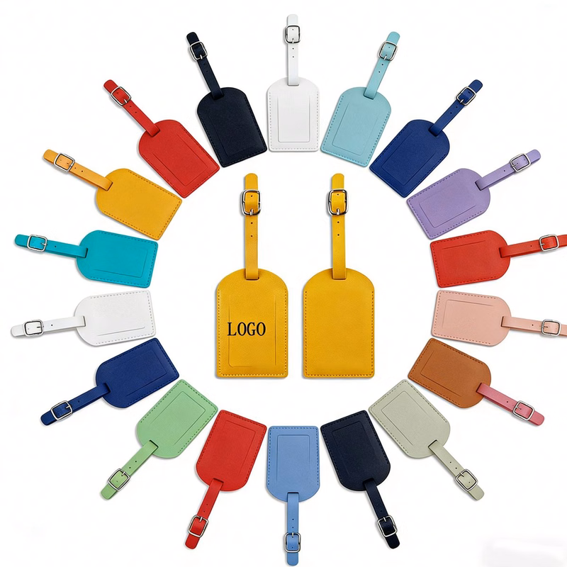 Vintage Boarding Pass Style PU Leather Luggage Tag