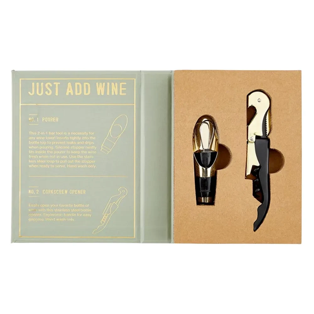 Corkscrew Opener and Pourer Gift Set 1