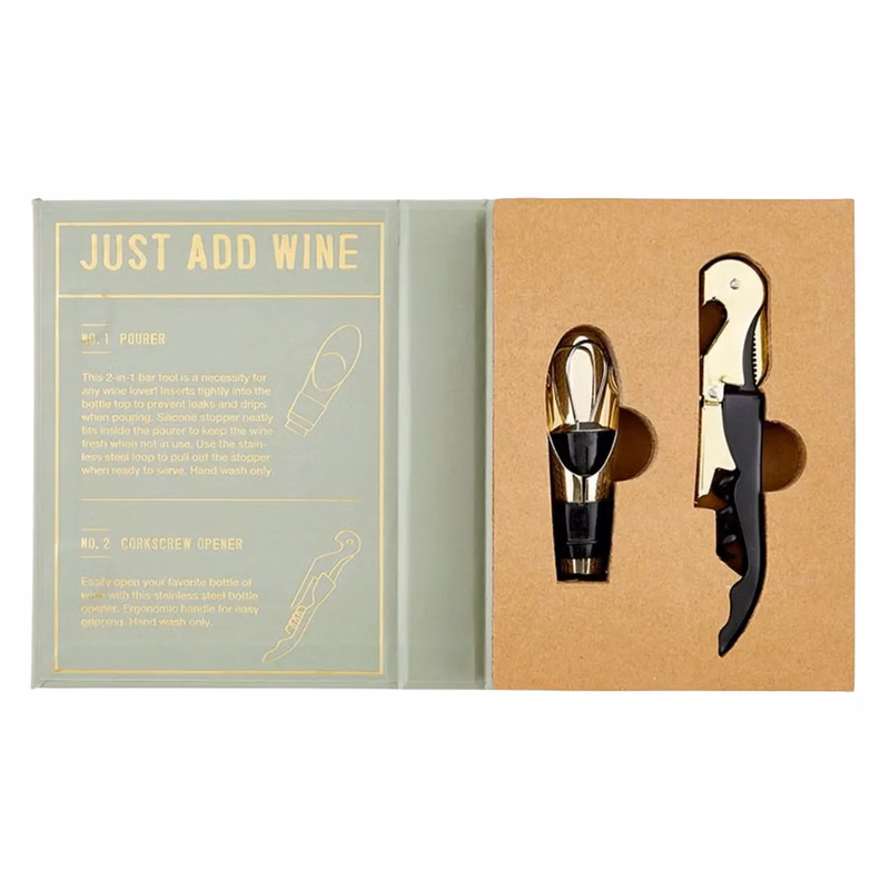 Corkscrew Opener and Pourer Gift Set