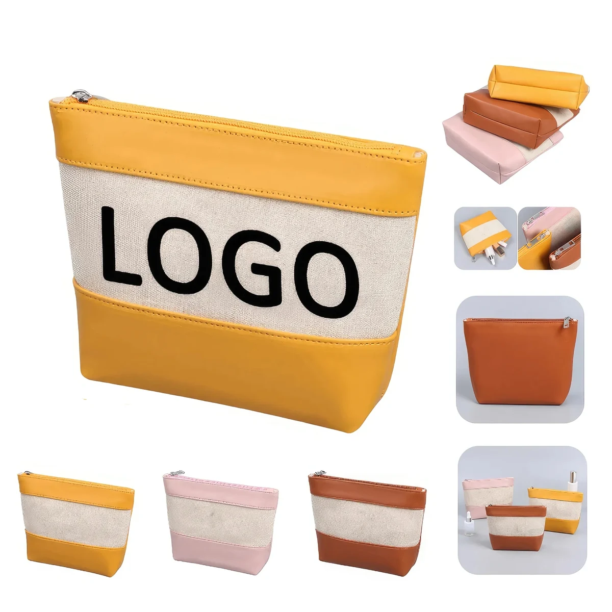 Travel Makeup Organizer Pouch & Cosmetic Toiletry Bag 1