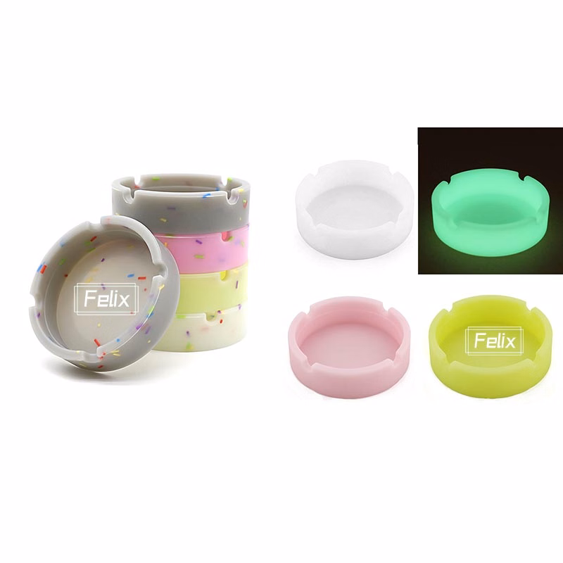 Luminous Silicone Ashtray Round