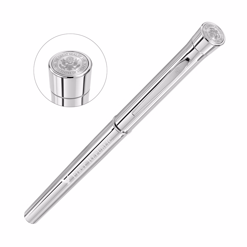 Garland® Signature Custom Emblem Rollerball Pen - Chrome