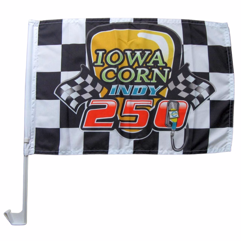 Car Flag SINGLE SIDED Economy Polyester - Custom Printed