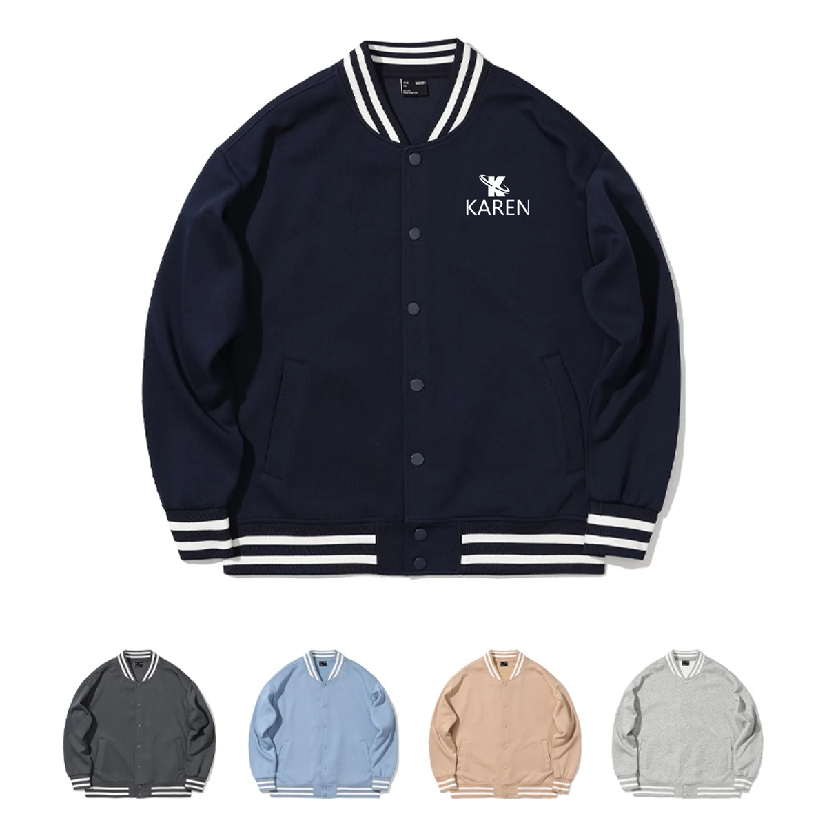 Unisex Casual Windbreaker Baseball Jackets 1