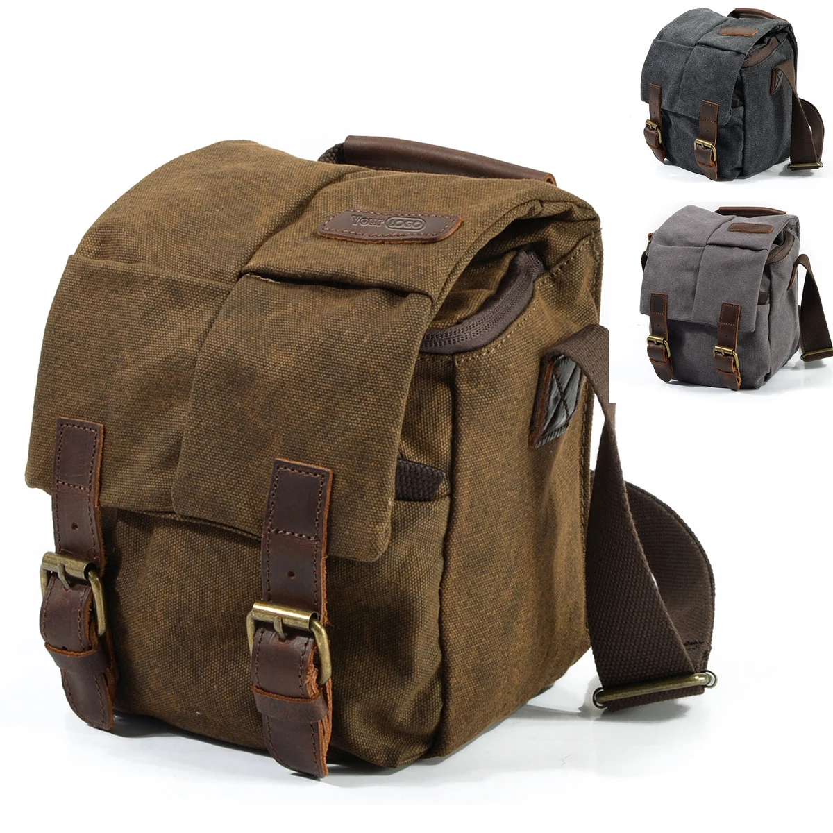 Vintage Canvas Camera Sling Bag 1