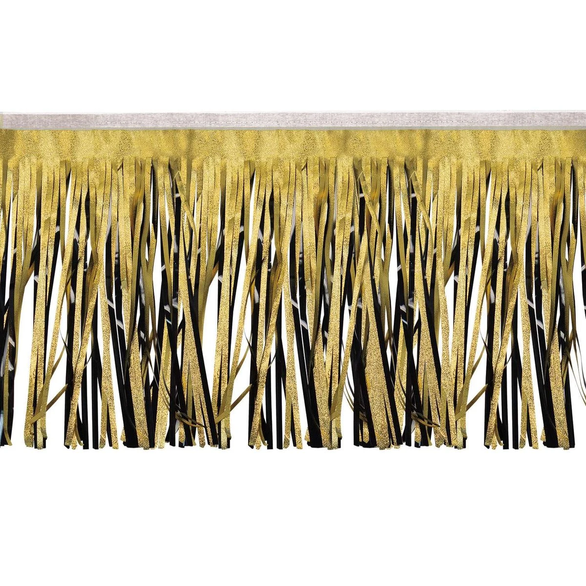 Victory Corps™ Embossed Gold & Standard Black Fringe (15") 1