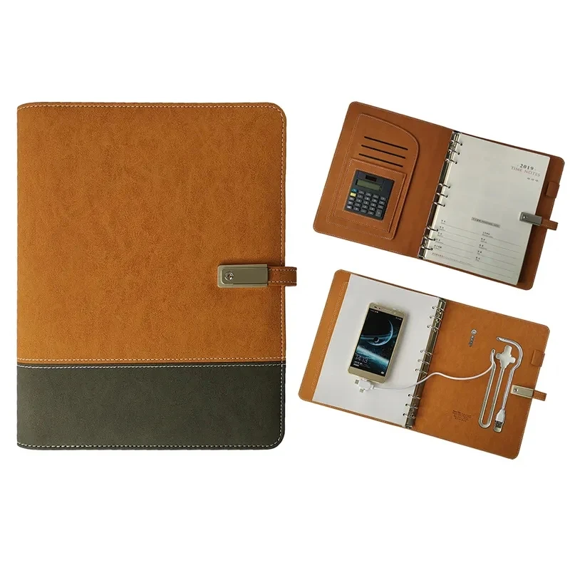 PU Leather Business Notebook with Calculator 1